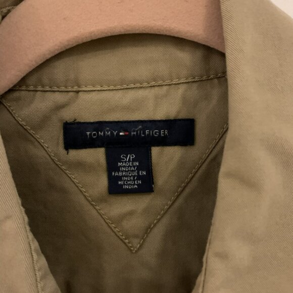 Tommy Hilfiger Casual Long Shirt Beige Small - Picture 4 of 11